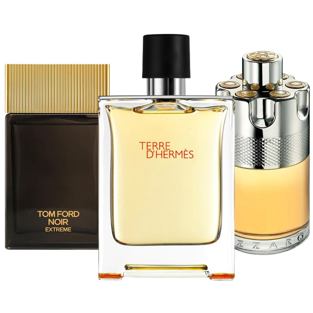 Комплект от 3 парфюма | Terre de'Hermes, Azzaro Wanted, Tom Ford Noir Extreme 100 ml